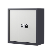 湘渭指纹电子保密柜钢制密码文件柜档案柜矮柜资料柜办公柜单节灰白国保指纹