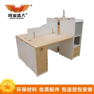 鸿业盛大FSH70-0265办公家具办公桌组合员工桌屏风工作位卡座职员办公桌简约现代1600L*1250W*1200H 白色