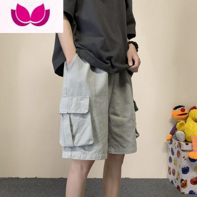 七斓工装短裤男潮牌宽松大裤衩夏季裤子篮球美式高街五分裤休闲中裤