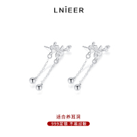 999纯银耳环女花朵流苏耳钉2025年新款新中式国古风耳饰礼物送女朋友老婆情人节七夕生日礼物