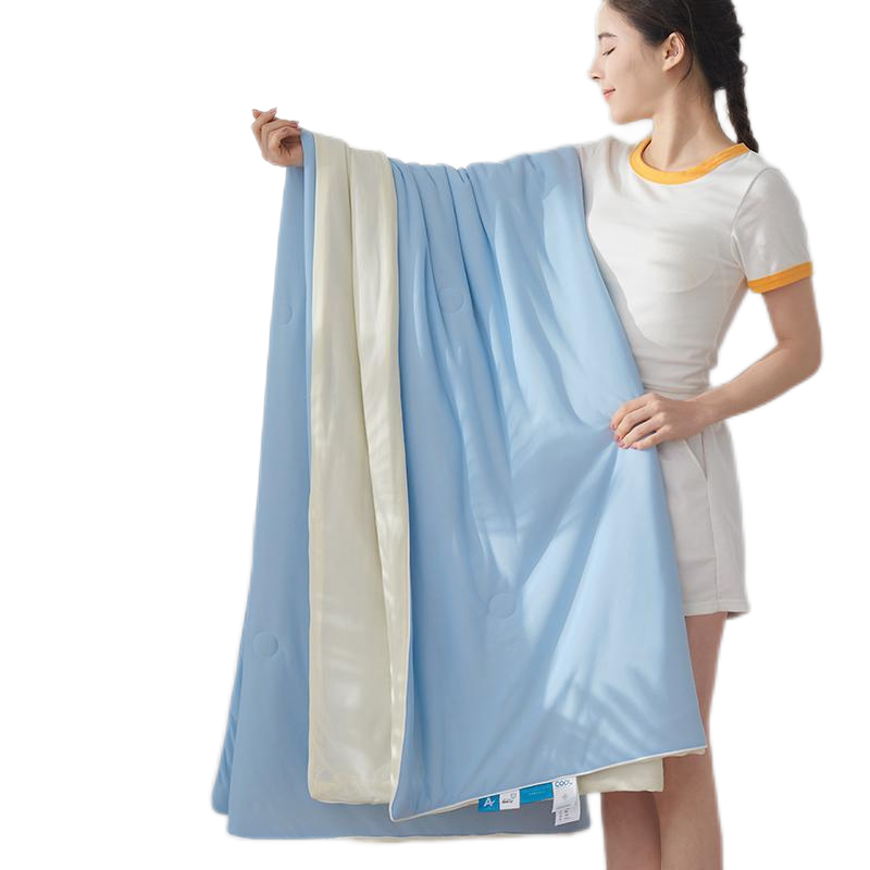 缎暮 夏季黑科技纳米凉感丝夏被空调被双人被 多色可选 200*230CM/3.6斤 条