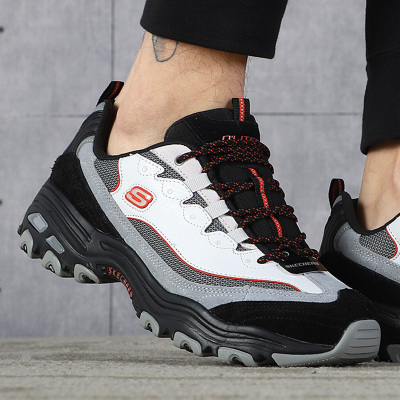 Skechers/斯凯奇男鞋新款熊猫鞋轻质缓震耐磨运动休闲鞋237154-BKMT ZP