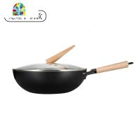 炒锅不粘锅炒菜锅30/家用少油烟电磁炉燃气灶适用 FENGHOU 30cm[短柄款]