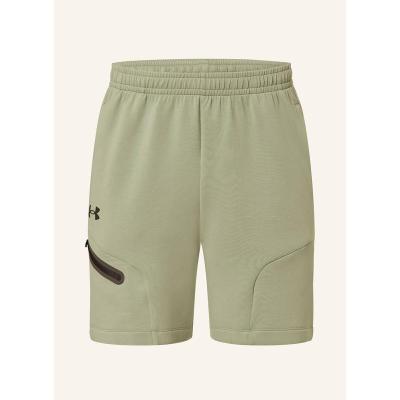 Under Armour运动裤男宽松直筒跑步训练束腰抽绳工装侧兜速干四向弹力透气短裤