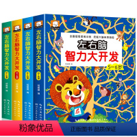 左右脑智力大开发全套 [正版]2-3-4-5-6岁左右脑智力大开发幼儿益智书籍思维训练专注力练习册走迷宫连线找不同视觉游