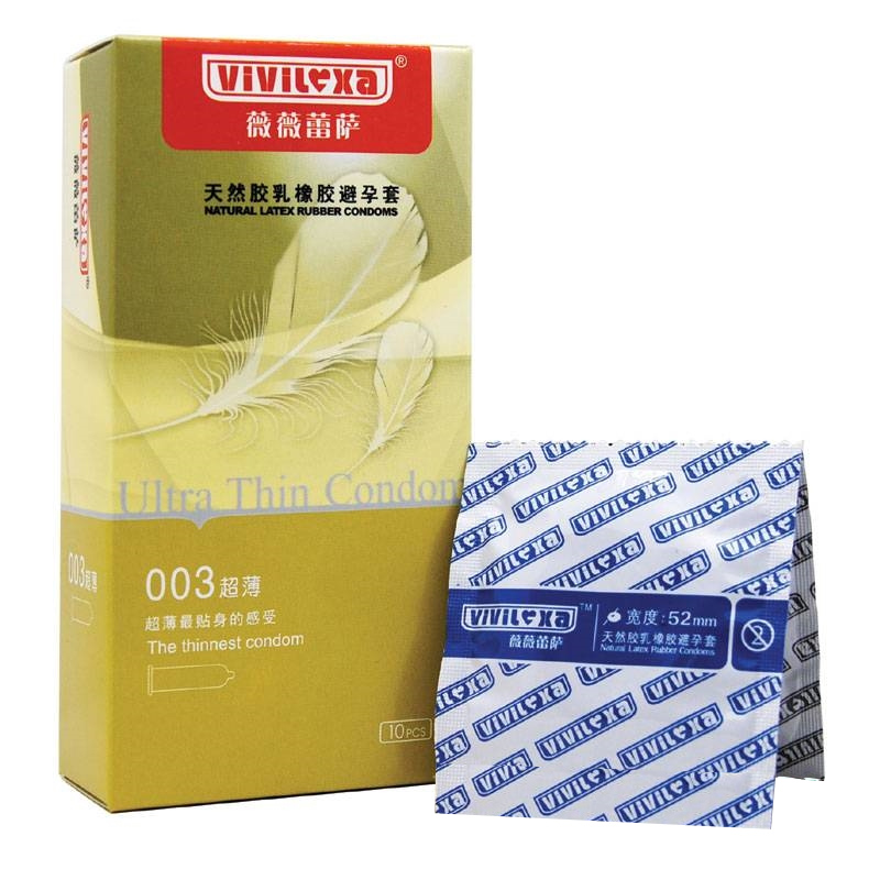 薇薇蕾萨 胶乳橡胶避孕套003超薄 10只装