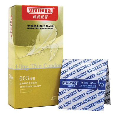 薇薇蕾萨 胶乳橡胶避孕套003超薄 10只装