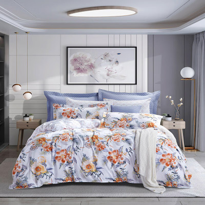 富安娜床单四件套/流觞曲水203*229cm 花色