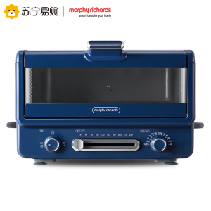 摩飞电器(Morphyrichards)小魔箱电烤箱家用小型烘焙煎烤一体多功能台式蛋糕烤箱 MR8800轻奢蓝