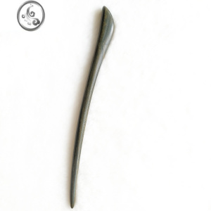 JiMi简约日常檀香发簪男女绿檀木簪子盘发发饰发钗古典一字木钗子 绿檀木余刃发簪1支