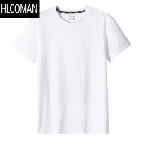 HLCOMAN男士Tt恤短袖95%棉+5%氨纶莱卡棉四面弹冰凉透气宽松打底纯色半袖