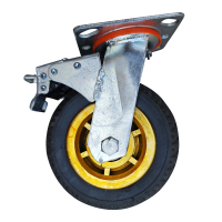 嘉禾宜茂 万向轮 橡胶带刹车5寸 个