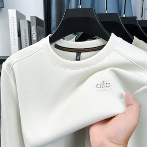 卫衣男圆领秋季新款时尚潮牌宽松休闲男士打底长袖男T恤百搭