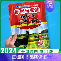现代文课外阅读 小学五年级 [正版]2024新黑马阅读五年级 英语听力训练+阅读训练 5年级上册下册全一册 小学五年级阅