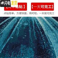 三维工匠5D钻石画2019年新款满钻婚纱情侣水晶十字绣欧式 蓝色嫁衣满钻[60*76CM]多送30钻[如需同款50*6