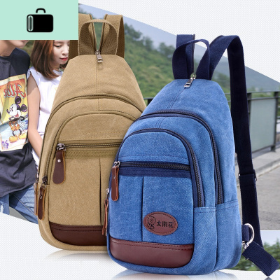 新款多用胸包女单肩斜挎包迷你双肩包男士背包两用户外休闲帆布包NEW LAKE男士斜挎包