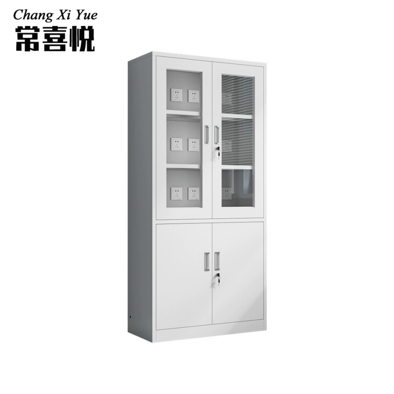 常喜悦钢制电动工具充电柜车间手电瓶电钻对讲机透明带锁存放寄存柜手机柜