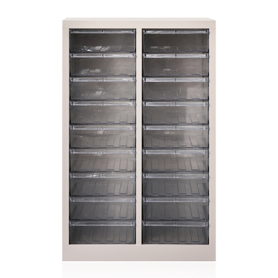 全简家具零件柜票据柜A4纸文件柜螺丝盒电子元件资料收纳柜18抽透明不带门870*543*340