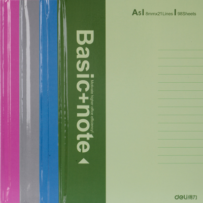 得力（deli）3284硬抄本内芯96页A5笔记本日记本记事本硬面抄硬抄记事本硬壳笔记本本子