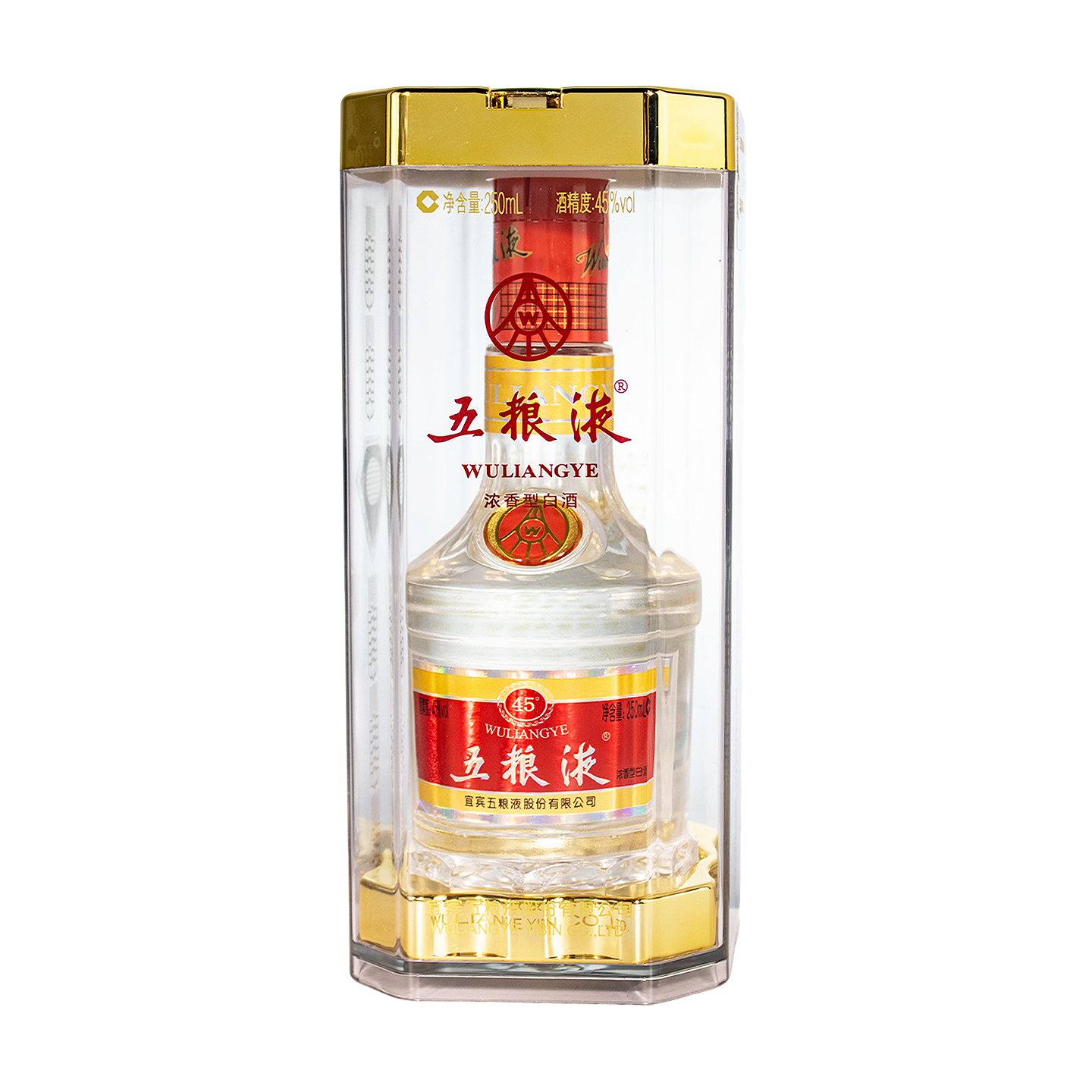 五粮液 (2016年)水晶瓶45度250ml*1 浓香型白酒