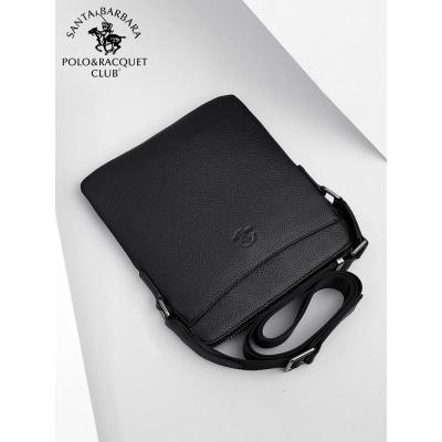 圣大保罗男包单肩包商务头层牛皮竖款斜挎包男士包包休闲背包新款正品情人节礼物新年礼物