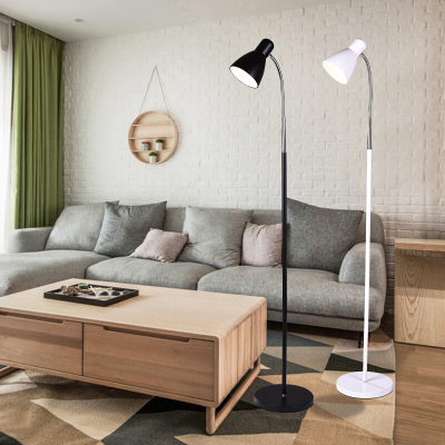简约现代落地灯客厅书房立灯卧室落地台灯创意遥控LED调光地灯壹德壹