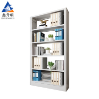 鑫升顺钢制书架置物架图书馆单双面书店阅览室学校档案架资料架