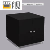 晋舰打印机矮柜办公室铁皮文件储物活动柜资料收纳柜子-0.6mm黑600高加厚