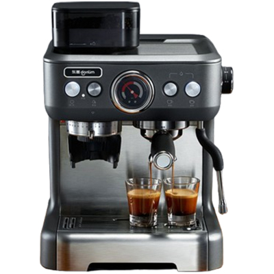 东菱咖啡机家用意式半自动双加热系统研磨一体DL-5700D