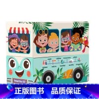 [正版]英文原版 Travel Bus 旅游巴士(157张)3-8岁儿童英语启蒙早教绘本亲子互动英语闪卡旅游知识基础认知
