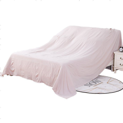 布莱梦家具防尘布床罩防尘罩餐桌茶几防尘布沙发遮盖遮灰布电视防尘盖布米色(3.5*2.7米)方餐桌+椅子