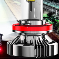 浙冠荣 照明极锐光4300K H7汽车LED大灯9005超亮