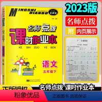 [正版]2023春新版名师点拨课时作业本小学语文五年级下册江苏版苏教版小学生5年级下语文书同步课堂训练作业单元测试卷期