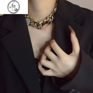 JiMi中性风格玩物尚志自主满钻潮流说唱ins嘻哈百搭男女项链 主图款