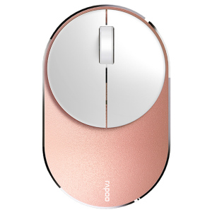 雷柏(Rapoo) M600G 蓝牙多模式无线鼠标 蓝牙3.0/蓝牙4.0/无线2.4G 办公鼠标 玫瑰金