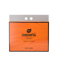 植护悦色橙亲肤抽纸155*175mm 4层90抽(360张)/6包/提