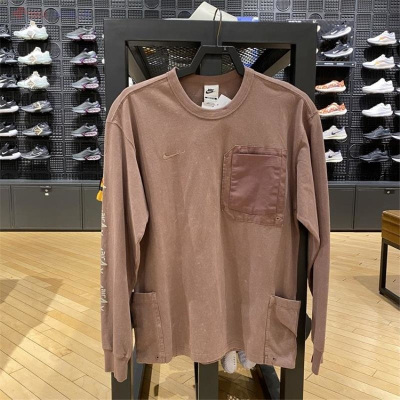 NIKE耐克长袖T恤运动休闲舒适针织圆领男装FZ6563-208 D