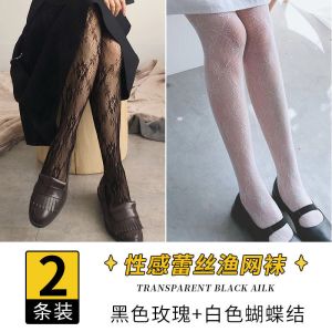 白丝袜女薄款渔网袜jk黑丝夏美腿网红流行袜子女ins