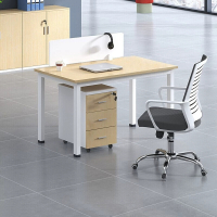 易企采 单人位含活动柜不含椅 员工办公桌屏风工位办公桌屏风电脑桌办公室卡座