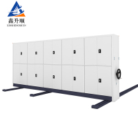 鑫升顺钢制档案架密集柜档案室密集架手摇式移动档案柜文件柜资料柜一列五组每立方单价价价价