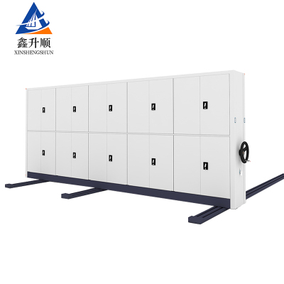 鑫升顺钢制档案架密集柜档案室密集架手摇式移动档案柜文件柜资料柜一列五组每立方单价价价价