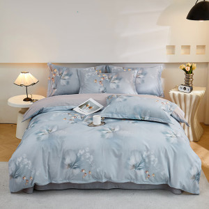 彼加曼 BGM-T2530“清风海棠”加厚铂金全棉四件套(被套200*230cm)