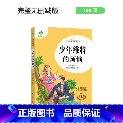 少年维特的烦恼 [正版]朝花夕拾西游记国一初中小学生课外阅读书籍世界名着爱的教育鲁滨逊漂流记三四五六年级课外书经典小英雄