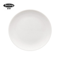 晏邦 密胺餐具 月光盘 8寸 直径200*20mm 1个