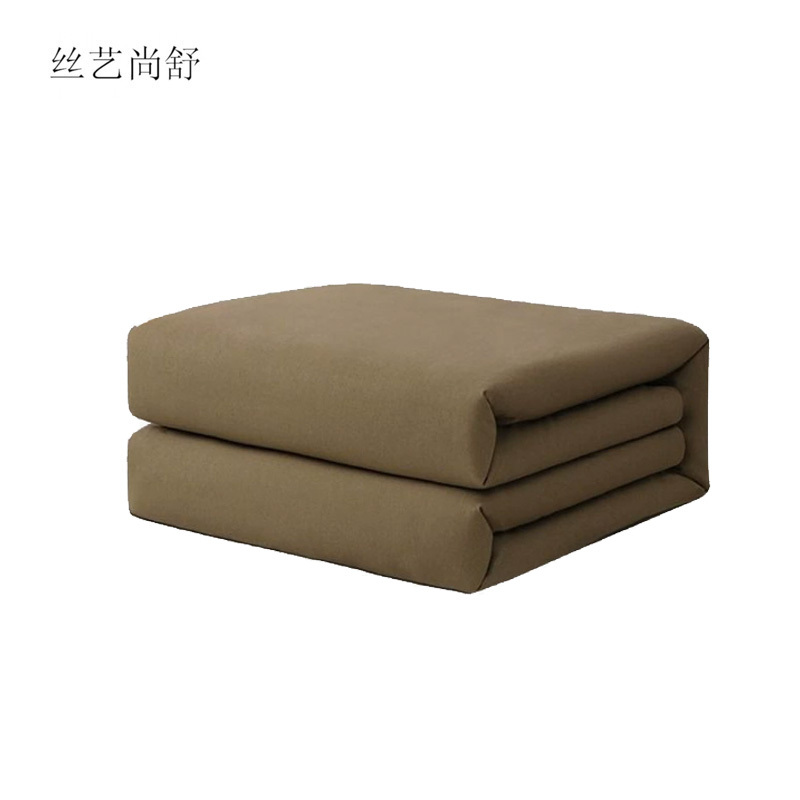 丝艺尚舒 棉被 新疆精品棉花棉被军绿色 2100x1800mm 1.5kg/条