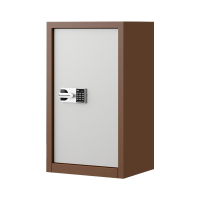 鑫升顺指纹电子保密柜钢制密码文件柜档案柜办公柜矮柜保密资料柜单门咖白:国保锁