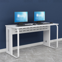 洛泰远 钢架电脑桌培训桌机房电脑桌学习桌课桌 双人位M款