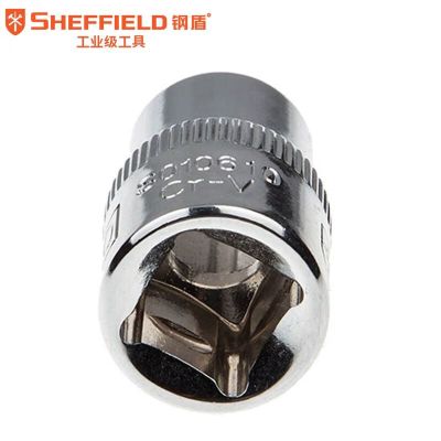 钢盾(SHEFFIELD) S010619 10mm系列公制6角标准套筒19mm[家用]