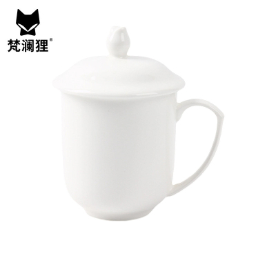 梵澜狸莲花白瓷杯LS17 个