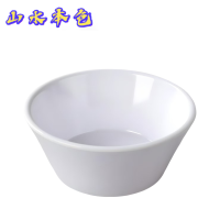 山水本色 加厚耐高温密胺碗米饭碗汤碗料碗 6寸 个